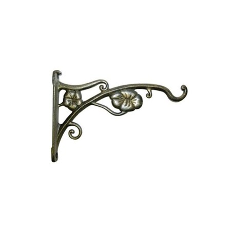 Dare2Decor 9 in. Aluminum Hanging Plant Bracket Antique Gold DA3861752